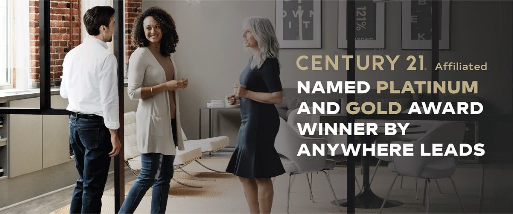 Century 21 Affiliated named platinum and gold award winner by Anywhere Leads