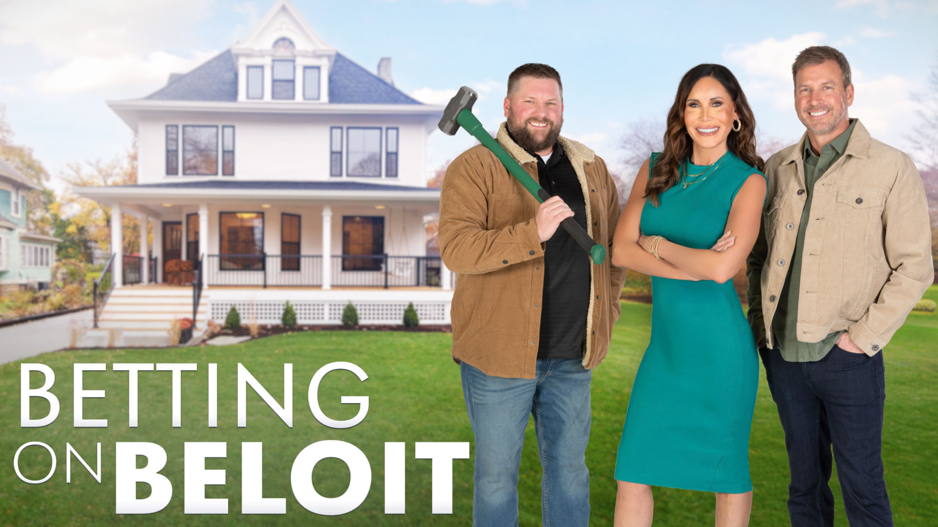 A promotional image for the television show Betting on Beloit featuring Diane Hendricks.